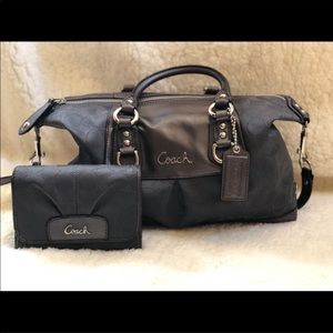 Coach purse with matching wallet